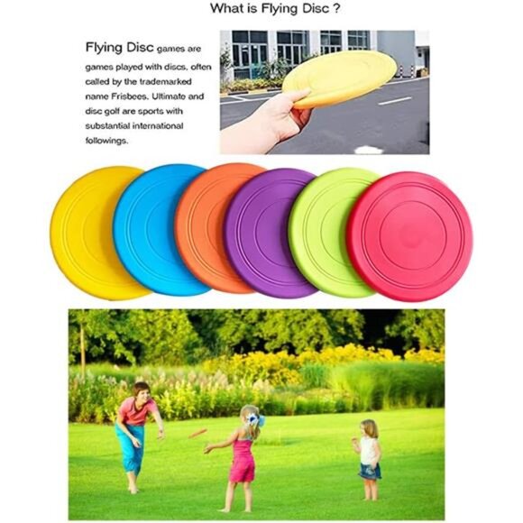 Kids Flying Disc Toy Outdoor Playing Lawn Game Disk Flyer for Kindergarten Soft - Picture 2 of 7